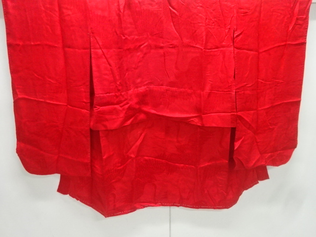 JAPANESE KIMONO / ANTIQUE JUBAN / SILK / RINZU / WOVEN CRANE